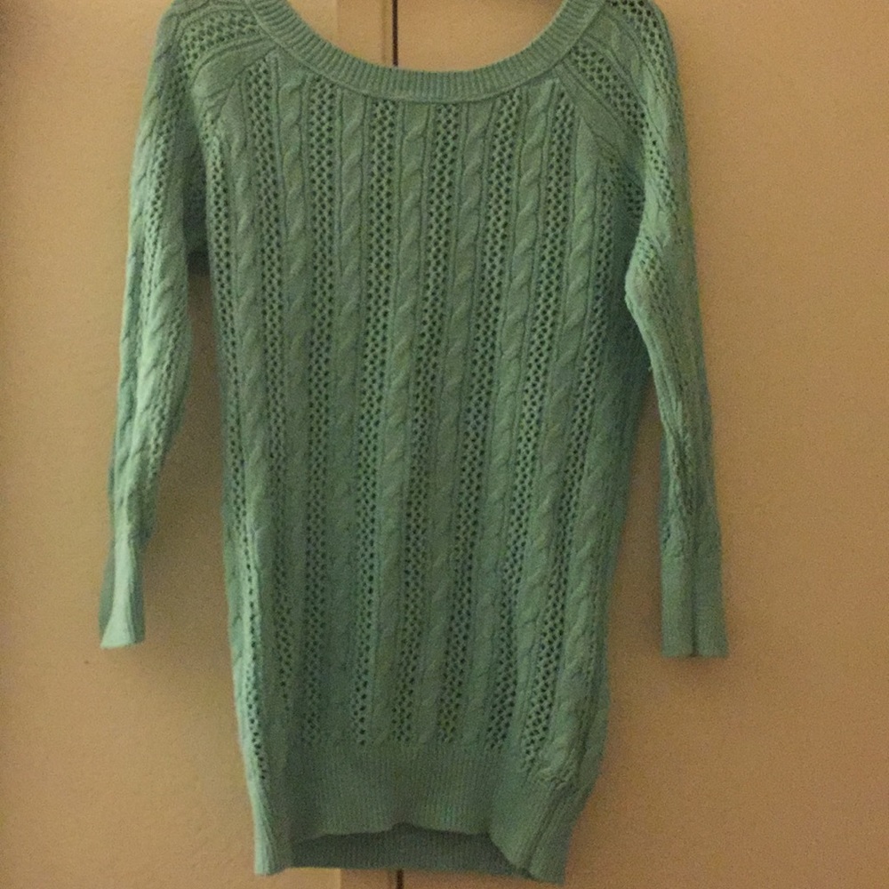 Aqua colored sweater